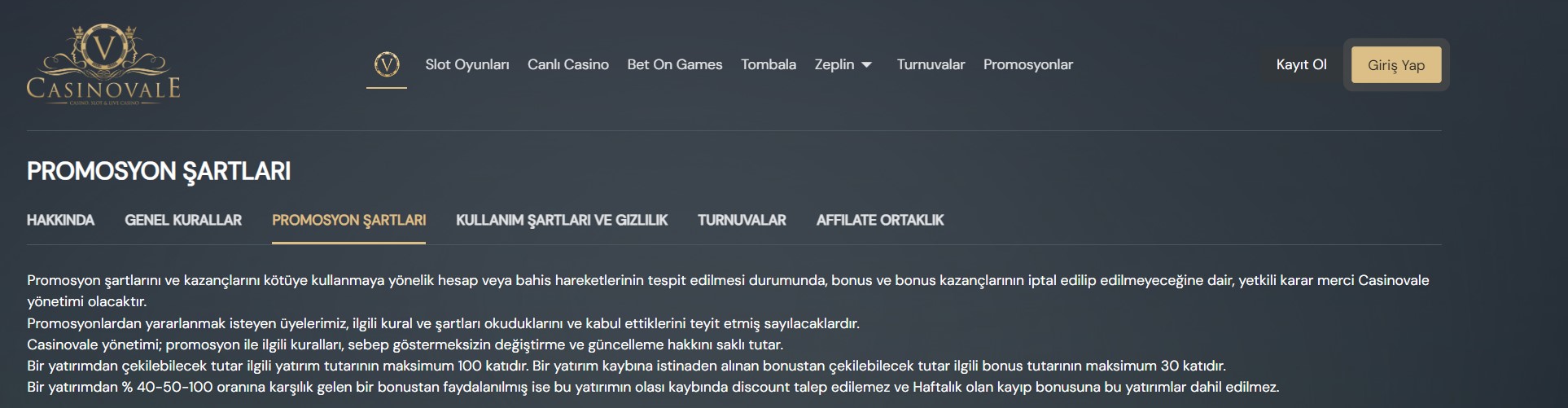 Casinovale Müşteri Heyecanı