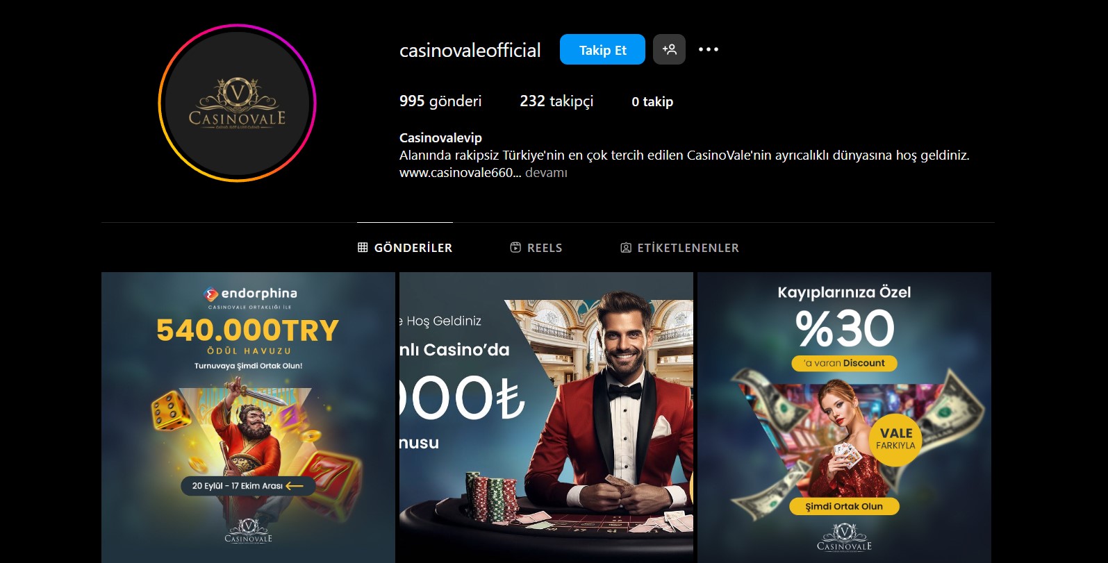 Casinovale İnstagram